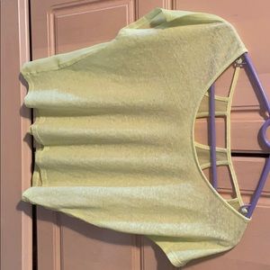 Neon green cropped tshirt